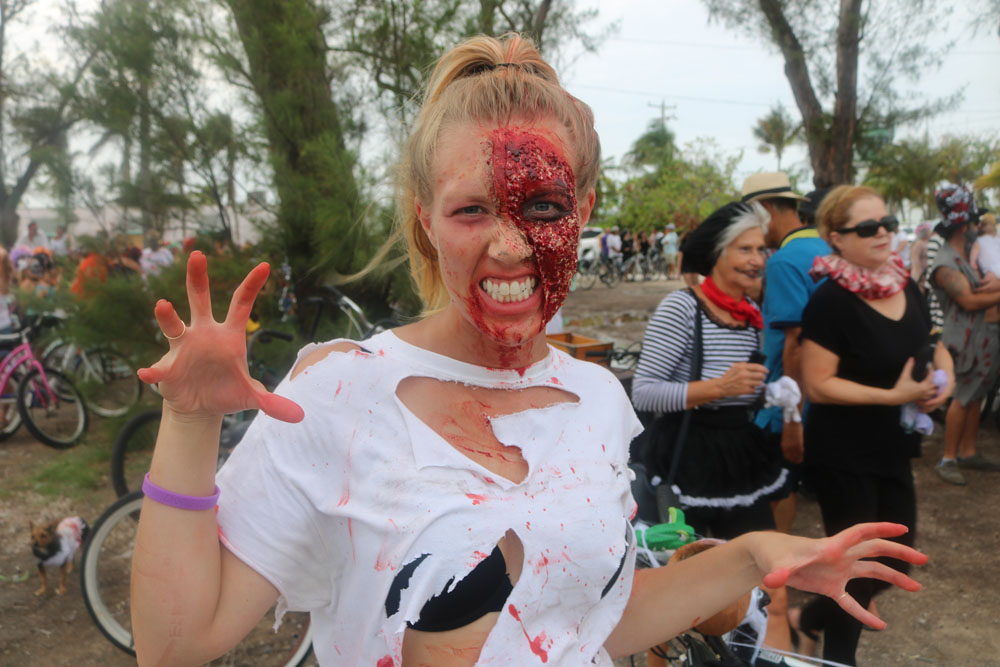 Zombie Bike Ride 2017 photo - Duval Street, Key West